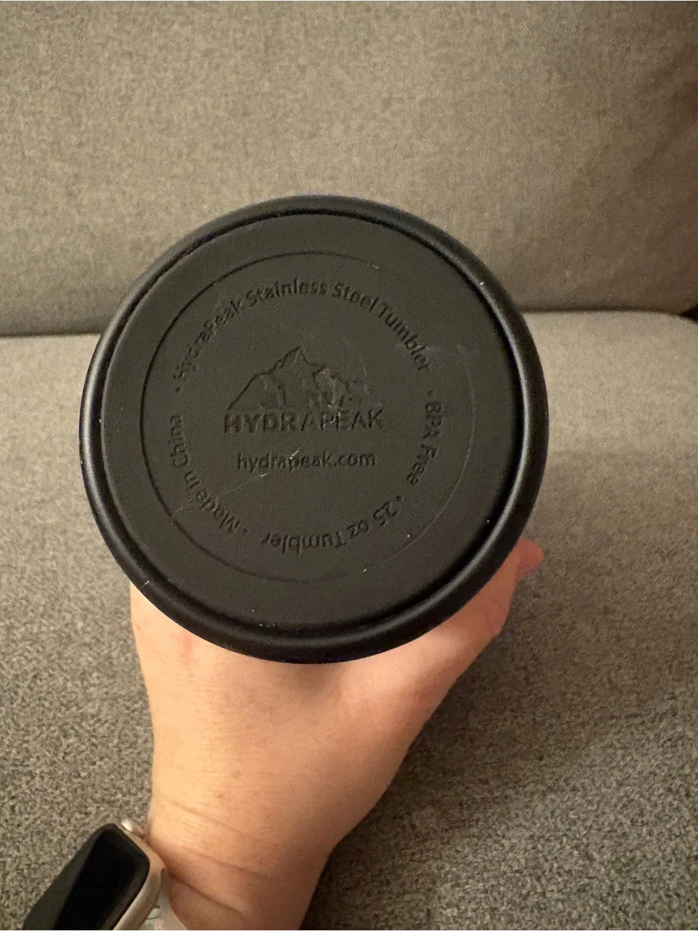 Black Leopard Print Insulated Travel Tumbler with Clear Lid